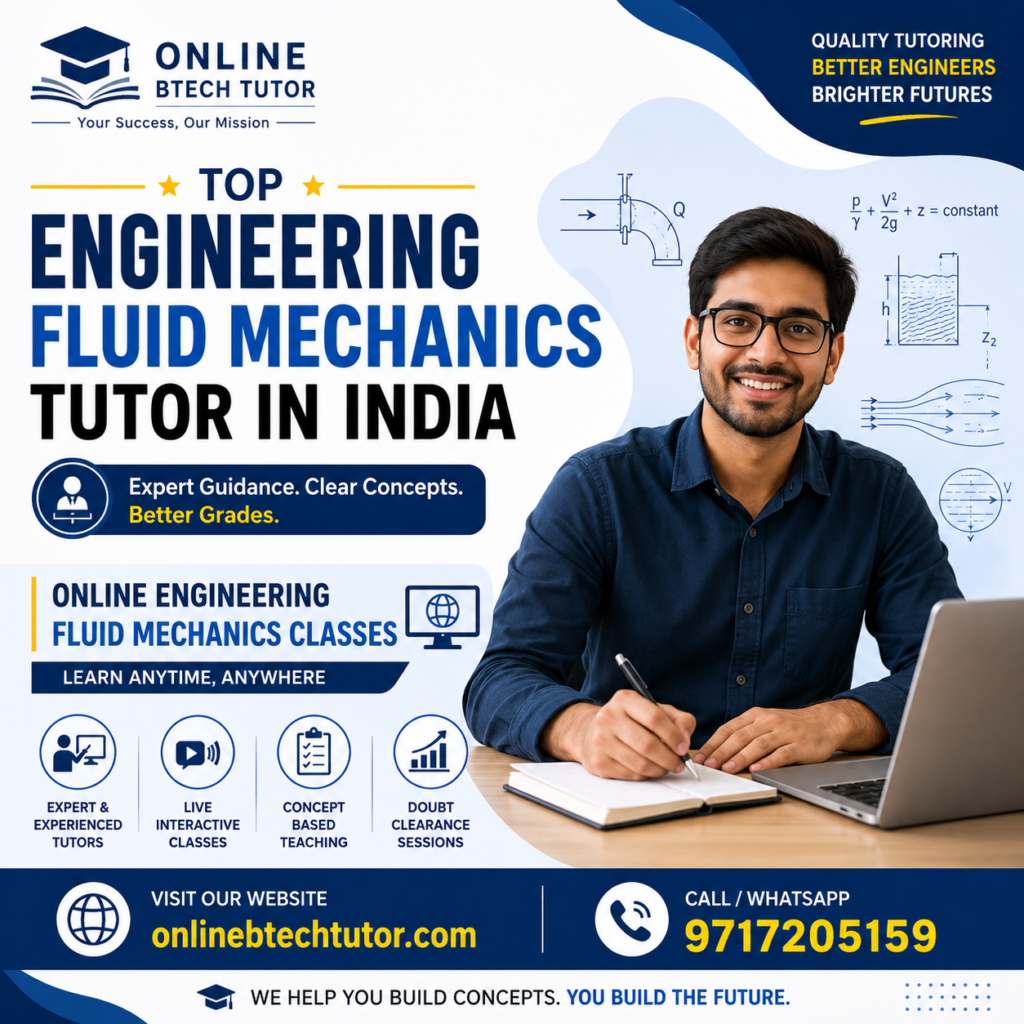 Top Engineering Fluid Mechanics Tutor in India 1 Top Engineering Fluid Mechanics Tutor in India